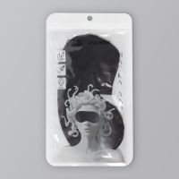 Маска для сна &laquo;ШЁЛК&raquo;, 19 &times; 10 см, резинка одинарная, цвет чёрный