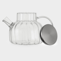 Чайник заварочный с металлической крышкой и металлическим фильтром "Свик" 600 мл 17х11см