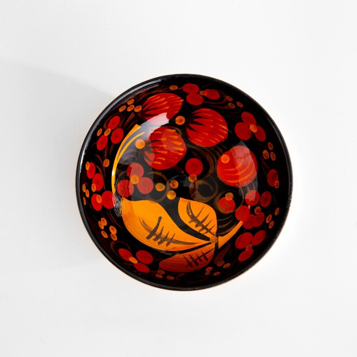 Набор &laquo;Розетка с ложкой&raquo;, 10&times;4&times;10 см, хохлома