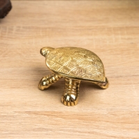 Сувенир-шкатулка "Черепаха в ромбики" латунь 10х6х3 см