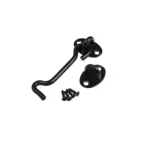 Крючок ветровой LOCKLAND KV001, L=100 мм, нержа, цвет черный, 2 шт