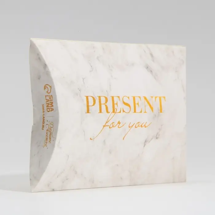 Коробка подарочная складная фигурная, упаковка, &laquo;Мрамор&raquo;, 11 х 8 х 2 см