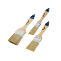 Набор кистей ТУНДРА, натуральная щетина, деревянная рукоятка, 1-1.5-2" (25, 38, 50 мм)