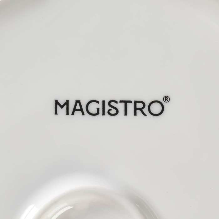 Блюдо фарфоровое Magistro &laquo;Бланш&raquo;, 24&times;18&times;4,5 см, цвет белый