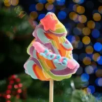 Карамель на палочке &laquo;Елочка лолли&raquo;, радуга, 55 г