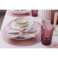 Тарелка для пасты Magistro Poursephona, 140 мл, d=21 см, фарфор, бежевая