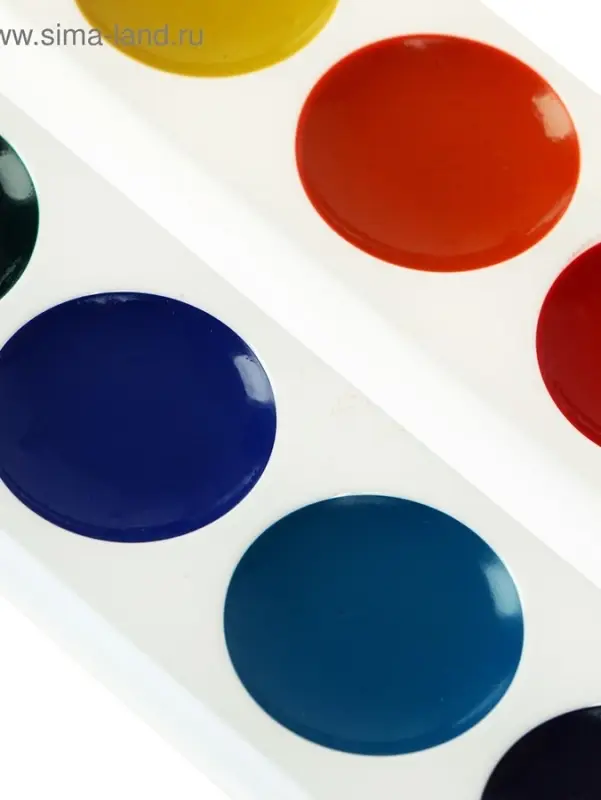 Акварель Calligrata, 12 цветов, без кисти, картон