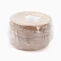 МП Тарелка одноразовая "Крафт" с бортом, картон, 18 см  (100 шт.)