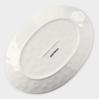 Блюдо фарфоровое Доляна Organic Gold, 30&times;21&times;2,5 см, цвет белый