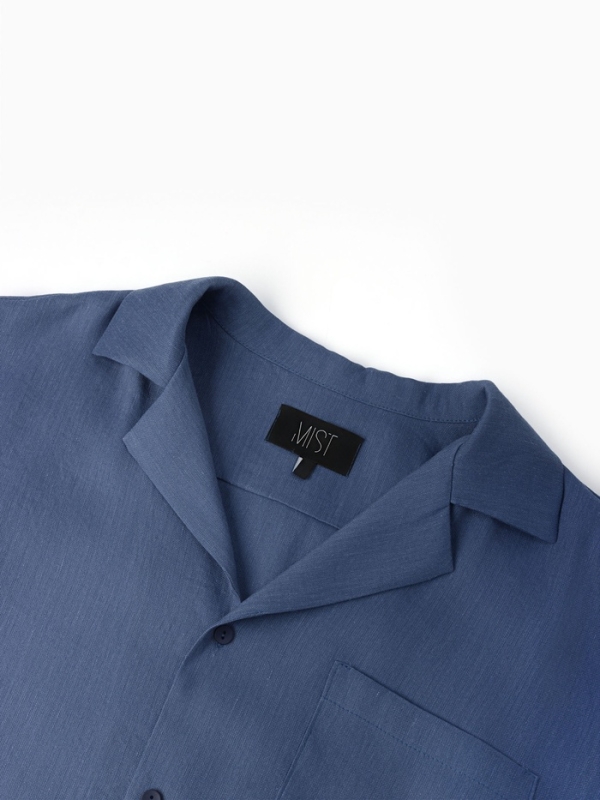Рубашка мужская с коротким рукавом MIST р.48, синий