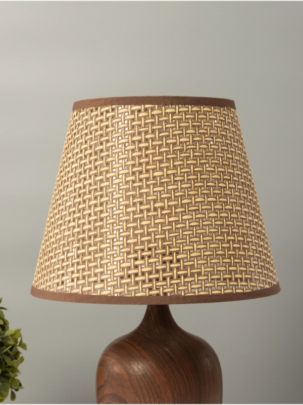 Настольная лампа "ЭКО" 1х40Вт Е27 темное дерево 25х25х39,5см