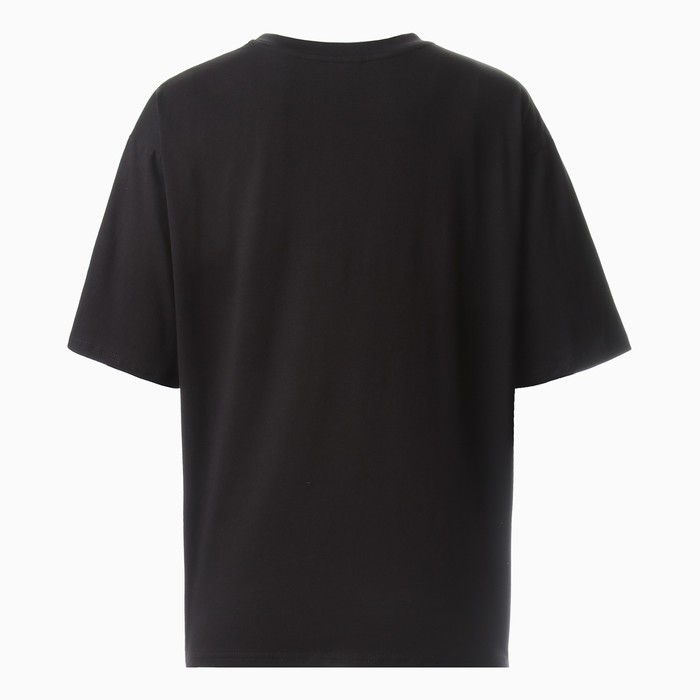 Футболка женская с кулиской MINAKU REGULAR FIT: цвет чёрный, р-р 44 Футболка женская с кулиской MINAKU REGULAR FIT: цвет чёрный, р-р 44