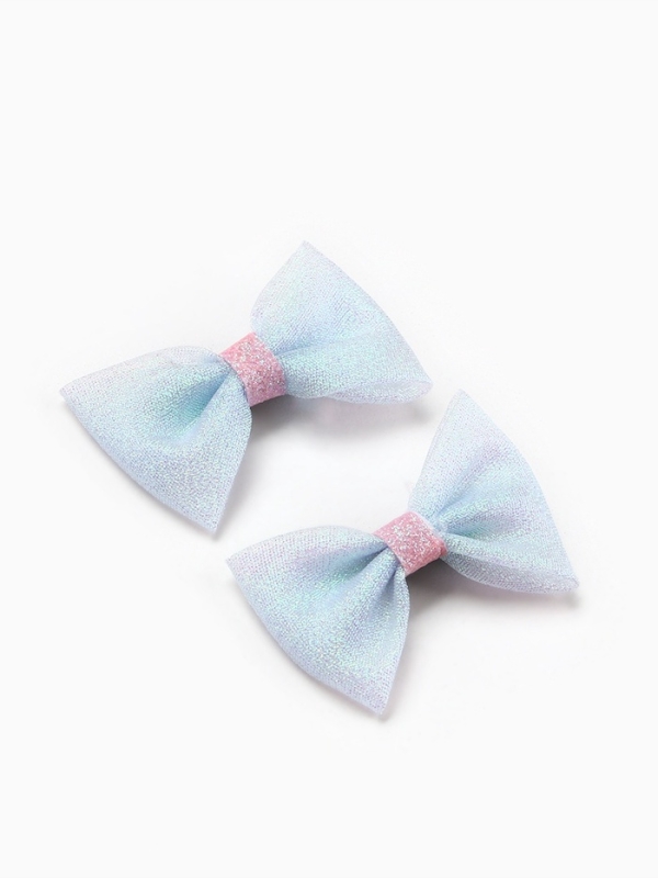 Бант для волос 2 шт, крабики &laquo;Яркая звезда&raquo;, 8 х 12,5 см