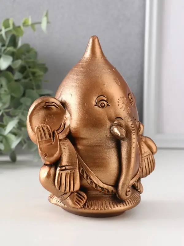 Фигура &laquo;Ганеш&raquo;, 14.5&times;13.5&times;9 см, бронза