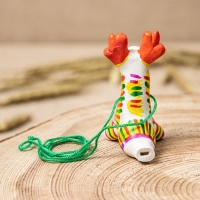 Филимоновская игрушка - свисток &laquo;Олень&raquo;