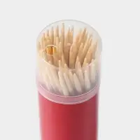 Зубочистки Доляна, 60 шт, цвет МИКС