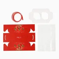 Коробка для капкейка &laquo;С Новым годом!&raquo;, 8 х 16 х 7.5 см