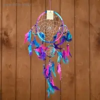 Ловец снов "Пять колец" разноцветный (2) 25х0,5х50 см