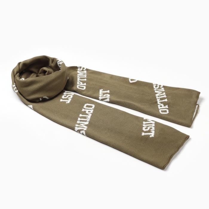 Шарф женский двусторонний MIST зеленый/молочный, размер 47*226см Шарф женский двусторонний MIST зеленый/молочный, размер 47*226см