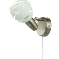 Спот "Ария" 1хЕ14 40Вт сатин 9х17х14 см