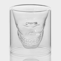 Набор стопок - шотов стеклянных с двойными стенками Magistro &laquo;Череп&raquo;, 150 мл, 8&times;8,5 см, 2 шт