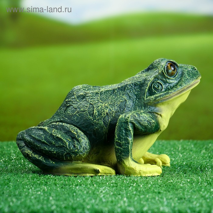 Садовая фигура из полистоуна &laquo;Лягушка&raquo;, 18&times;15&times;23 см