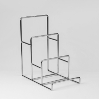 Подставка &laquo;Горка&raquo; универсальная 3 яруса, металл, 12,5&times;20&times;22 см, хром