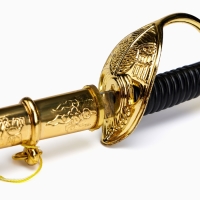 Сувенирное изделие Сабля на подставке, мини, 24см Сувенирное изделие Сабля на подставке, мини, 24см