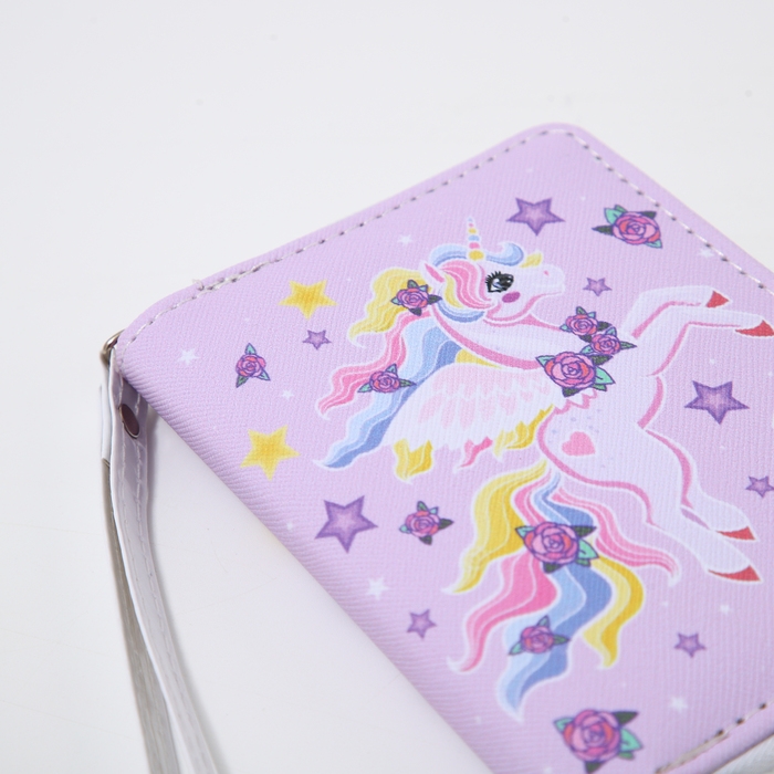 Кошелёк детский на молнии «Выбражулька», цвет сиреневый Кошелёк детский на молнии «Выбражулька», цвет сиреневый