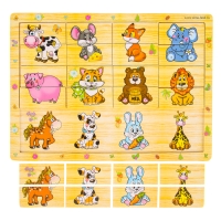 Пазл разрезные картинки &laquo;Учим животных&raquo;