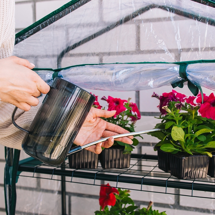 Парник-стеллаж, 4 полки, 125 × 70 × 30 см, металлический каркас d = 16 мм, чехол плёнка 80 мкм, Greengo Парник-стеллаж, 4 полки, 125 × 70 × 30 см, металлический каркас d = 16 мм, чехол плёнка 80 мкм, Greengo