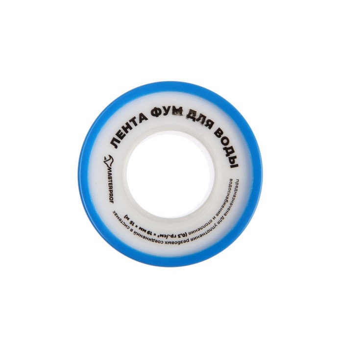 Лента ФУМ Masterprof ИС.130217, большая, 19 мм х 0,1 мм х 15 м
