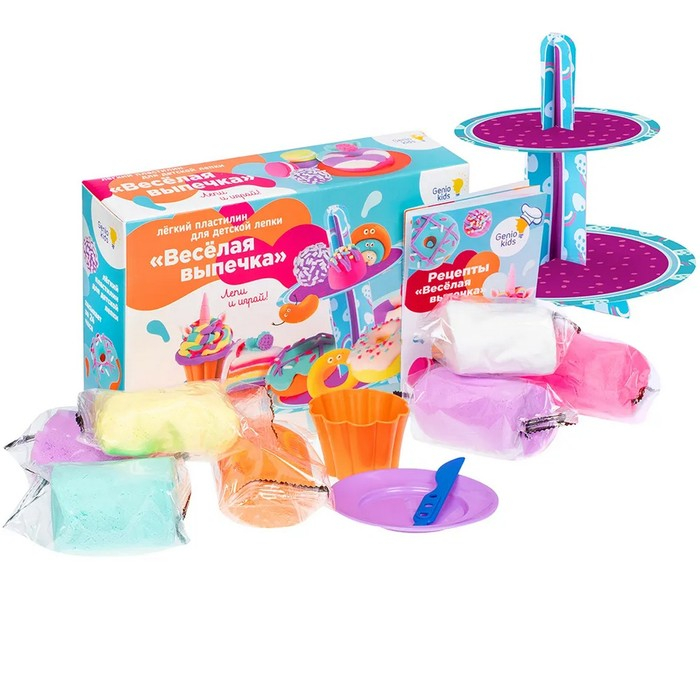 Набор для детской лепки из легкого пластилина &laquo;Весёлая выпечка&raquo;