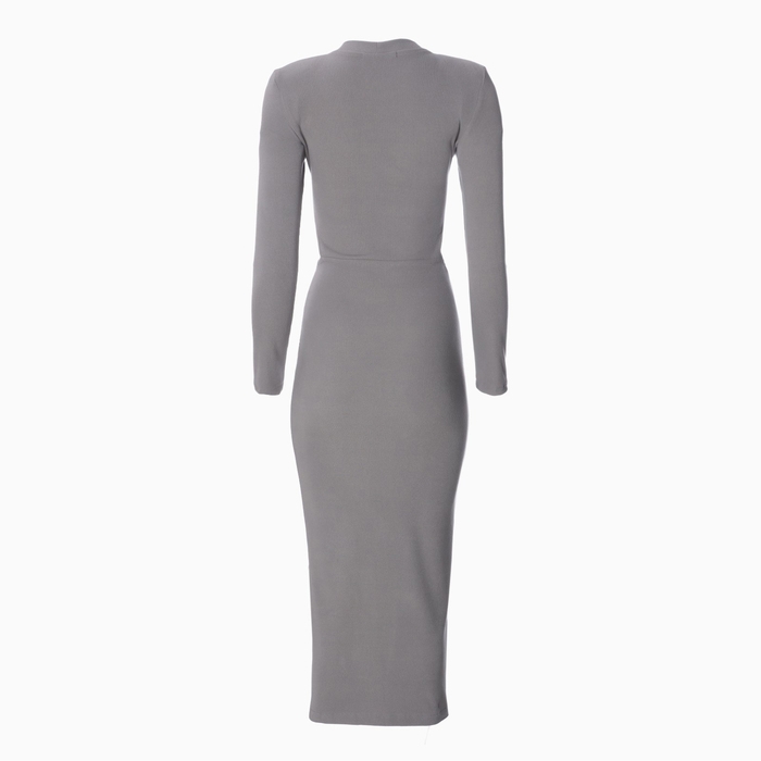 Платье женское с разрезами на талии MIST, р.44, серый Платье женское с разрезами на талии MIST, р.44, серый