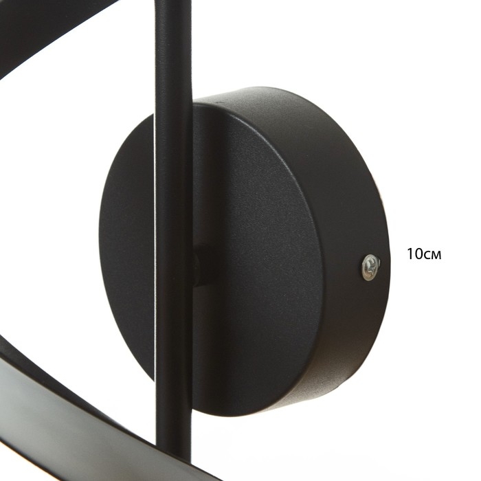 Бра Бра "Спираль" LED 16Вт 6000К черный 12х40 см