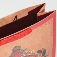 Пакет подарочный новогодний крафтовый вертикальный &laquo;Уют и тепло&raquo;, L 31 х 40 х 11.5 см, Новый год