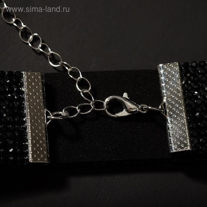 Чокер &laquo;Грация искр&raquo; средний, цвет чёрный, L=31 см