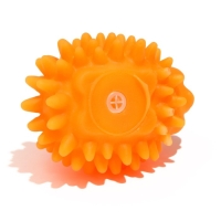 Игрушка пищащая "Ёжик" мини для собак, 5 см, оранжевая Игрушка пищащая "Ёжик" мини для собак, 5 см, оранжевая