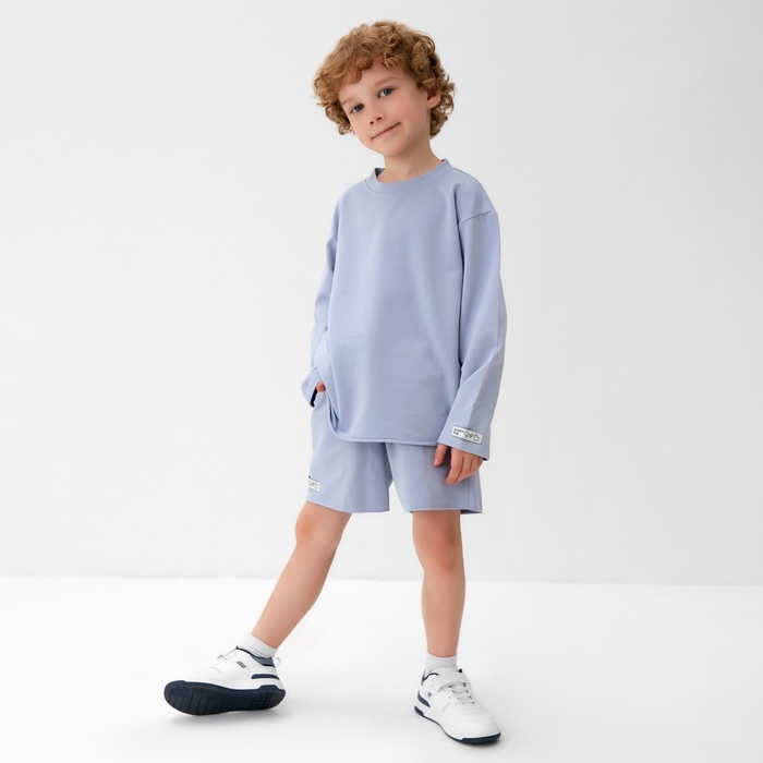 Футболка детская с дл.рукавом KAFTAN, р. 32 (110-116 см), серый Футболка детская с дл.рукавом KAFTAN, р. 32 (110-116 см), серый