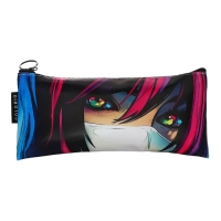 Пенал мягкий 1 отделение, 90х200, плоский, искусственная кожа, универсальный, фиолетовый, Colorio "Аниме глаза" Пенал мягкий 1 отделение, 90х200, плоский, искусственная кожа, универсальный, фиолетовый, Colorio "Аниме глаза"