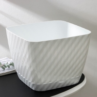 Горшок с поддоном &laquo;Классика&raquo;, 15 л, цвет белый