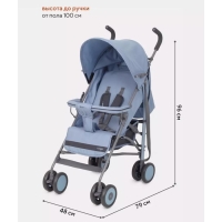Коляска прогулочная детская RANT basic &laquo;Tango&raquo; RA351, складывается в трость, цвет Pacific Blue
