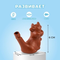 Свистулька керамическая &laquo;Коровка&raquo;, для росписи 3,2 &times; 7,5 &times; 6 см