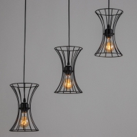 Светильник BayerLux "Анетта" 3хЕ27 40Вт черный 16х50х23-123см