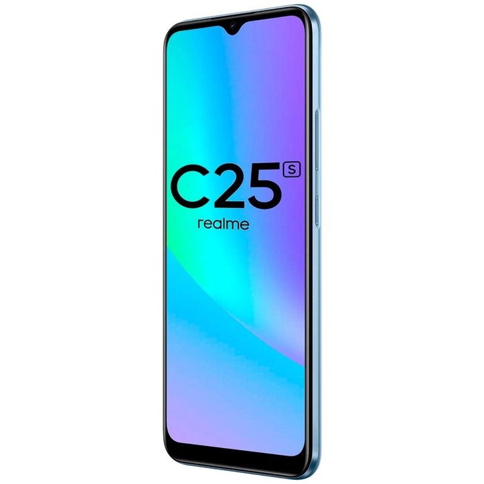 Смартфон Realme C25S, 6.5", LCD, 2 sim, 4 Гб, 128 Гб, 48 Мп, 8 Мп, 6000 мАч, NFC, синий