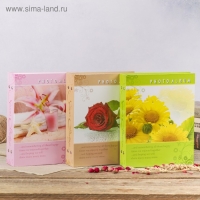 Фотоальбом на 200 фото 10х15 см "Цветочная коллекция-2" МИКС