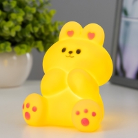 Ночник "Зайчик" LED 2Вт от батареек 3хLR44 желтый 7х9х11 см RISALUX Ночник "Зайчик" LED 2Вт от батареек 3хLR44 желтый 7х9х11 см RISALUX