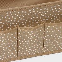 Органайзер для мелочей Доляна Points, 3 кармана, 25&times;12&times;15 см, цвет бежевый