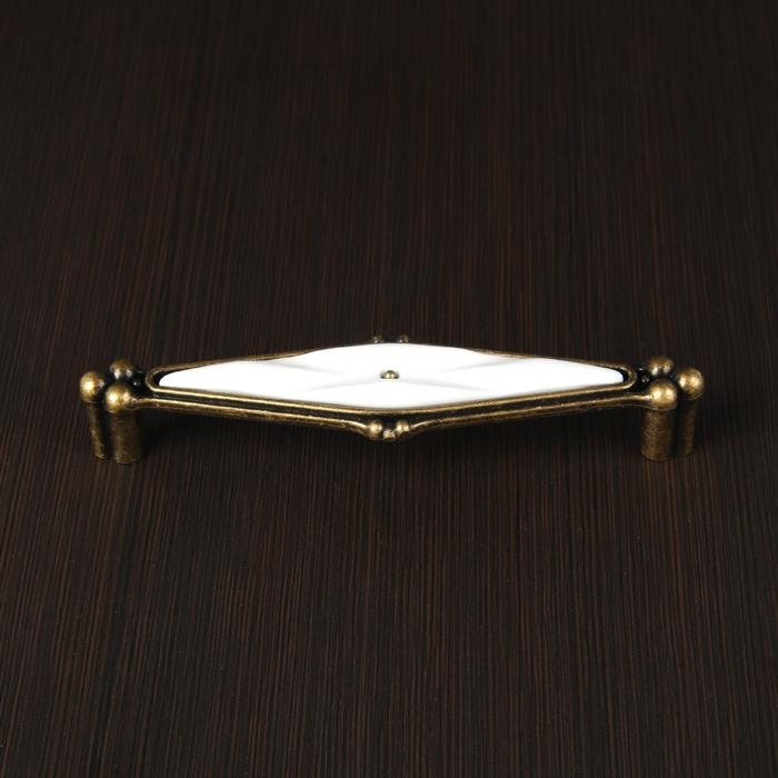 Ручка скоба ELEGANT CAPPIO РС153AB, 128 мм, керамическая, цвет бронза