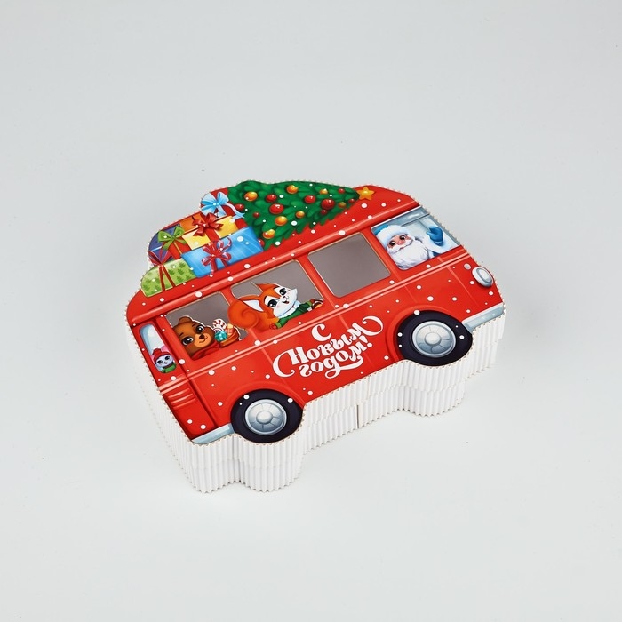 Коробка подарочная «Весёлая компания», 21 х 18 х 5 см, Новый год Коробка подарочная «Весёлая компания», 21 х 18 х 5 см, Новый год